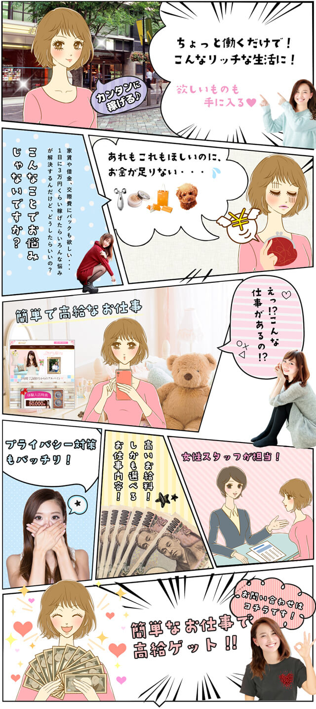 ちょっと働くだけで、こんなにリッチな生活ができる！